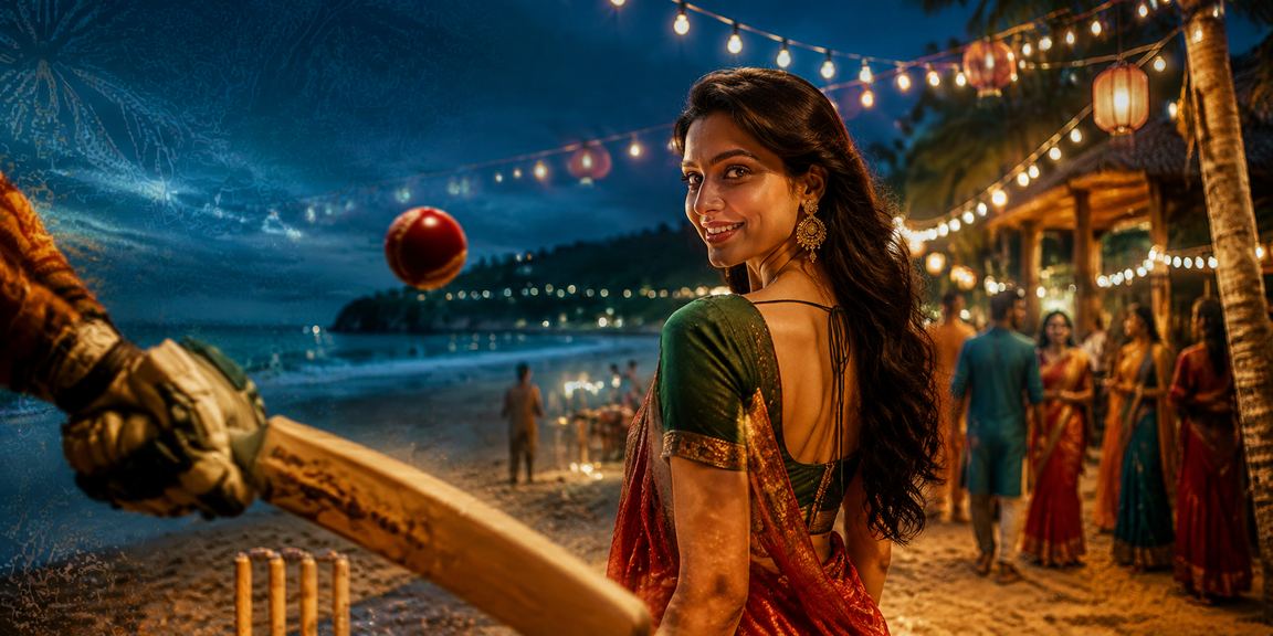সিলেটের চা বাগানের পটভূমিতে ক্রিকেট বেটিং উপভোগ করছেন একজন বাংলাদেশি ব্যবহারকারী
